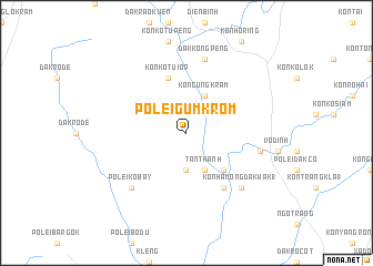 map of Pơlei Gum Krom