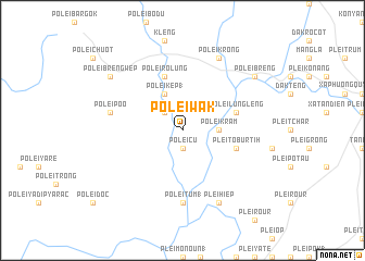 map of Pơlei Wak