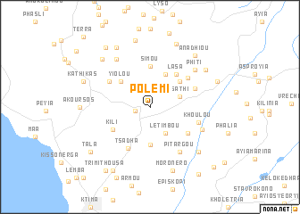 map of Polemi