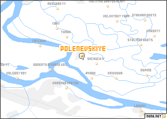 map of Polenevskiye