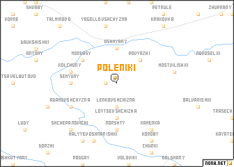 map of Poleniki