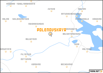 map of Polenovskaya