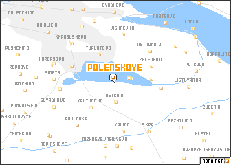 map of Polenskoye