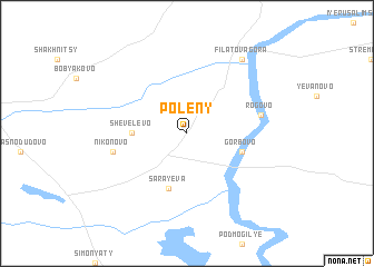 map of Poleny