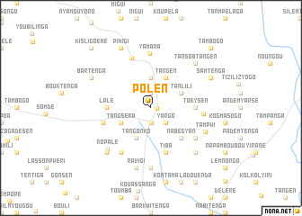 map of Polen