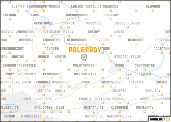 map of Polerady