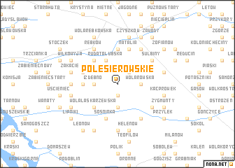 map of Polesie Rowskie