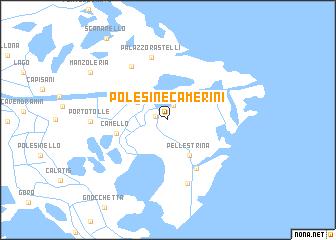 map of Polesine Camerini