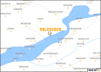 map of Poleskovo