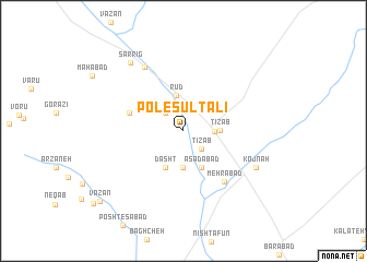 map of Pol-e Sūltālī