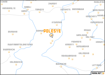 map of Polesʼye