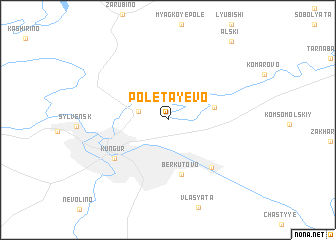 map of Poletayevo