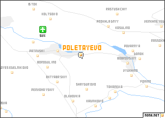 map of (( Poletayevo ))