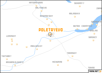 map of Poletayevo