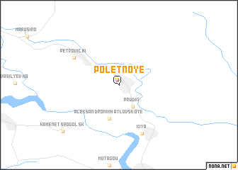 map of Polëtnoye