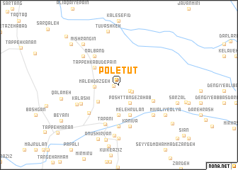 map of Pol-e Tūt