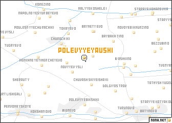 map of Polevyye Yaushi