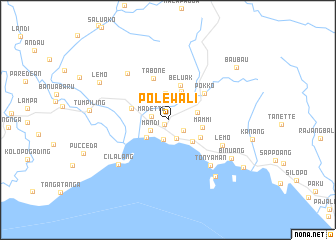 map of Polewali