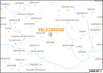 map of Polezhakino