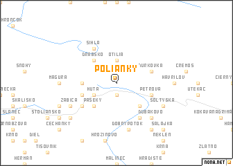 map of Polianky