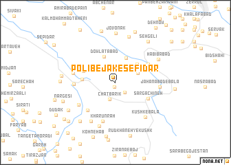 map of Polī Bejak-e Sefīdār