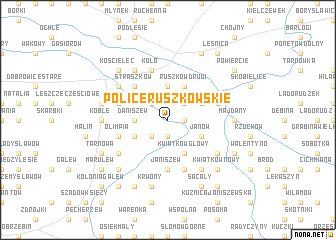map of Police Ruszkowskie