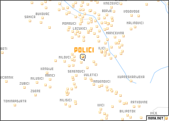 map of Polići