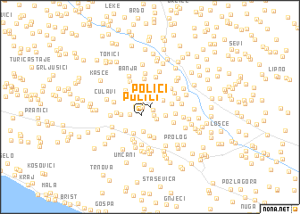 map of Polići