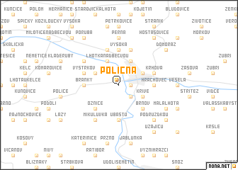 map of Poličná