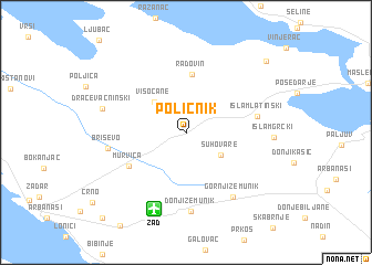 map of Poličnik