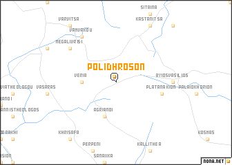 map of Polídhroson