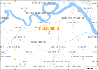 map of Polignano