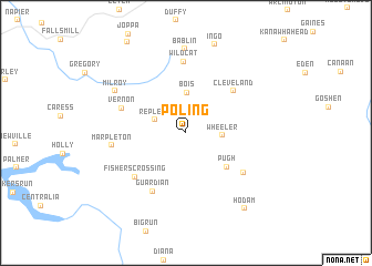 map of Poling
