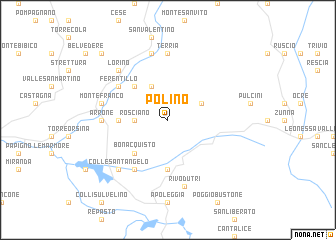 map of Polino