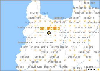 map of Polirrinía