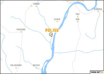 map of Polisé
