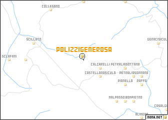 map of Polizzi Generosa