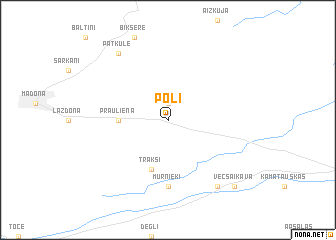 map of Poļi