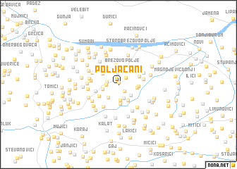 map of Poljačani