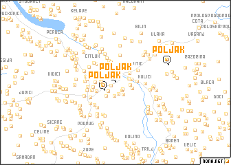 map of Poljak