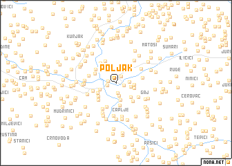 map of Poljak