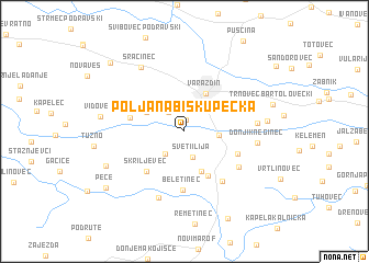 map of Poljana Biškupečka