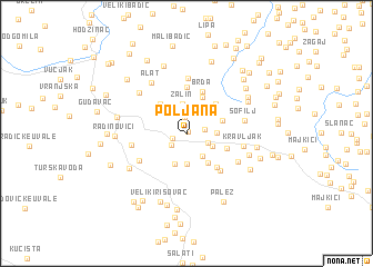 map of Poljana