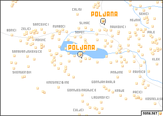 map of Poljana