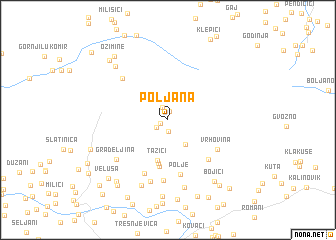 map of Poljana