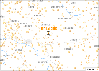 map of Poljana