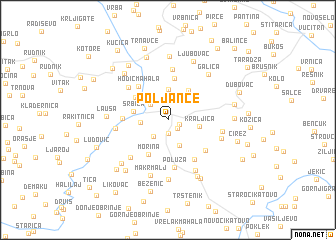 map of Poljance