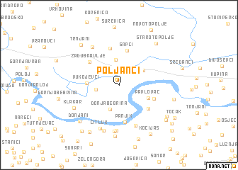 map of Poljanci