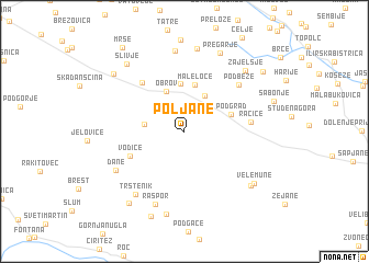 map of Poljane