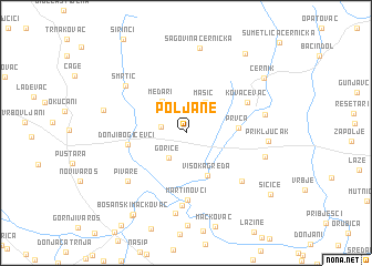 map of Poljane